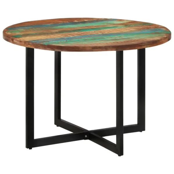Dining Table Multicolor Solid reclaimed wood Medium Sleek - Image 10