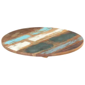 vidaXL Table Top Multicolour Solid reclaimed wood 31.5 in Diameter