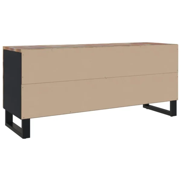  TV Cabinet Multicolor Solid reclaimed wood, engineered wood, iron - Image 4