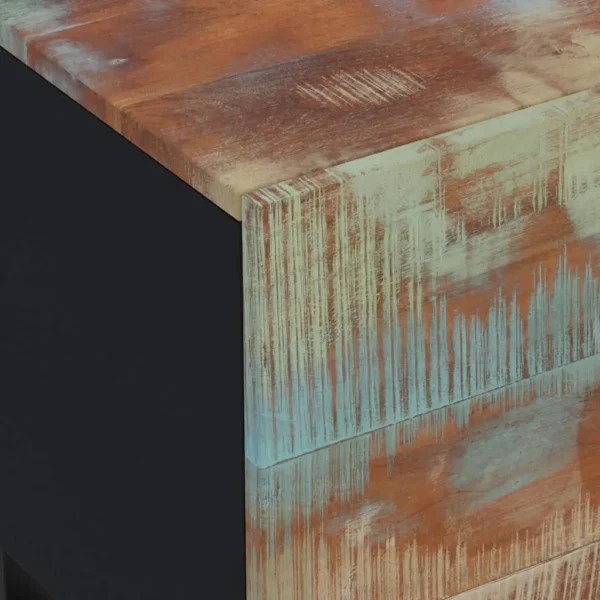  TV Cabinet Multicolor Solid reclaimed wood, engineered wood, iron - Image 5
