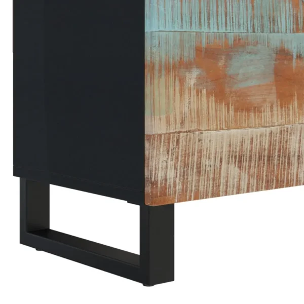 TV Cabinet Multicolor Solid reclaimed wood, engineered wood, iron - Image 6