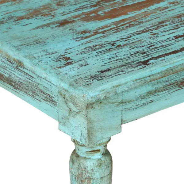 vidaXL Coffee Table Multicolor Solid reclaimed wood 43.3 x 19.7 x 13.4 in - Image 4