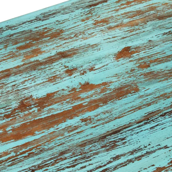 vidaXL Coffee Table Multicolor Solid reclaimed wood 43.3 x 19.7 x 13.4 in - Image 5