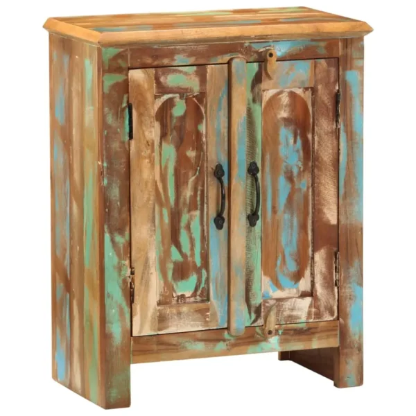 Sideboard Mixed Color Reclaimed wood Medium Sideboard - Image 12