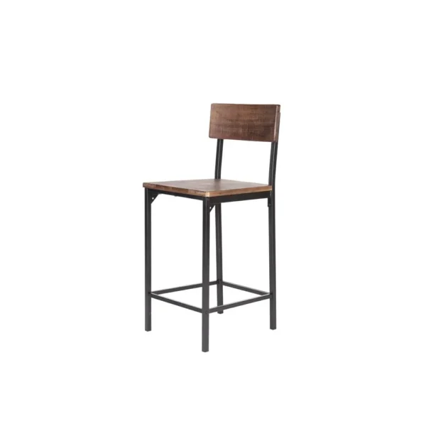 Reclaimed Wood Counter Stool, Set Of 2 - Image 2