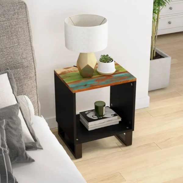  Coffee Table Multicolor Solid reclaimed wood, Engineered wood, Metal