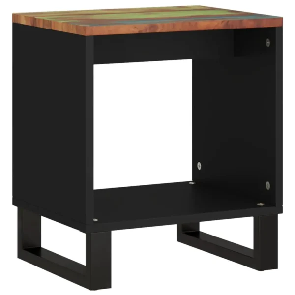  Coffee Table Multicolor Solid reclaimed wood, Engineered wood, Metal - Image 2