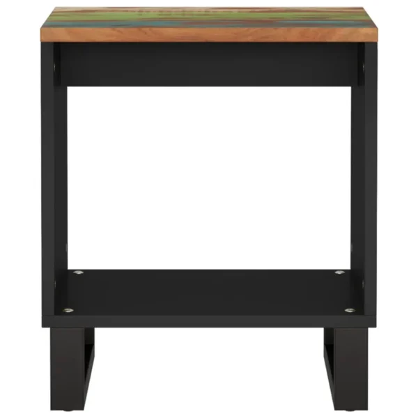  Coffee Table Multicolor Solid reclaimed wood, Engineered wood, Metal - Image 4