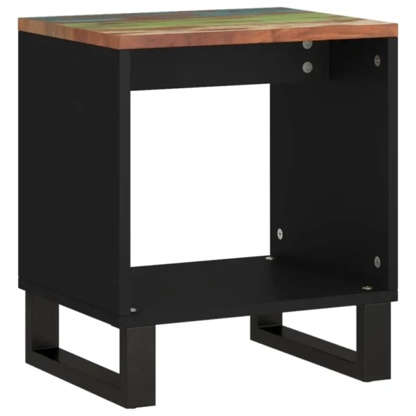  Coffee Table Multicolor Solid reclaimed wood, Engineered wood, Metal - Image 5