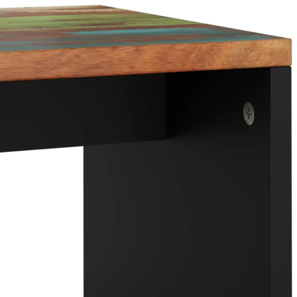  Coffee Table Multicolor Solid reclaimed wood, Engineered wood, Metal - Image 7