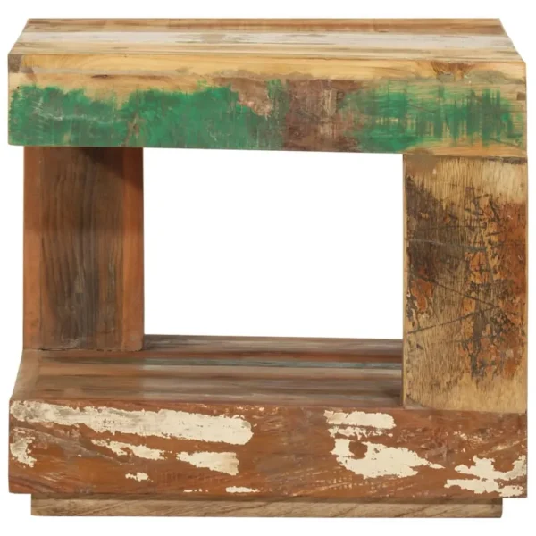 vidaXL Coffee Table Multicolor Reclaimed wood (Teak, Mango, Pine, Beech) - Image 2