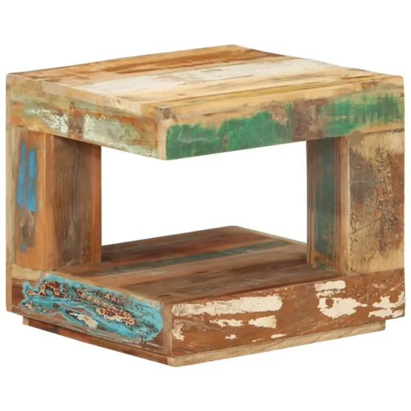 vidaXL Coffee Table Multicolor Reclaimed wood (Teak, Mango, Pine, Beech) - Image 7