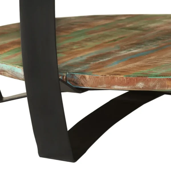 Coffee Table Multicolor Solid reclaimed wood Medium Industrial - Image 19