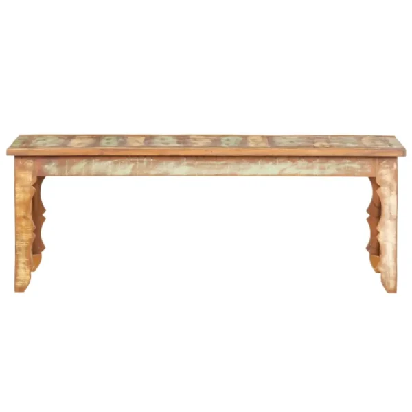  Coffee Table Multicolour Reclaimed wood 43.3x19.7x15.7 in Durable - Image 7