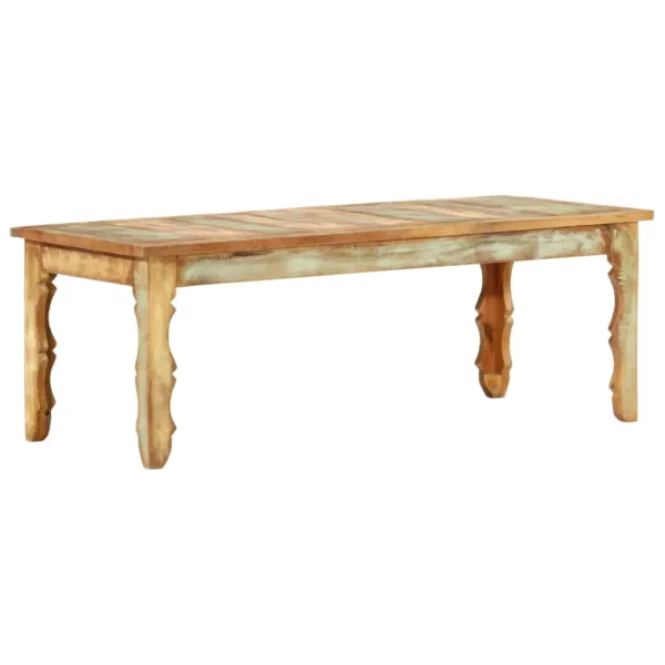  Coffee Table Multicolour Reclaimed wood 43.3x19.7x15.7 in Durable - Image 10