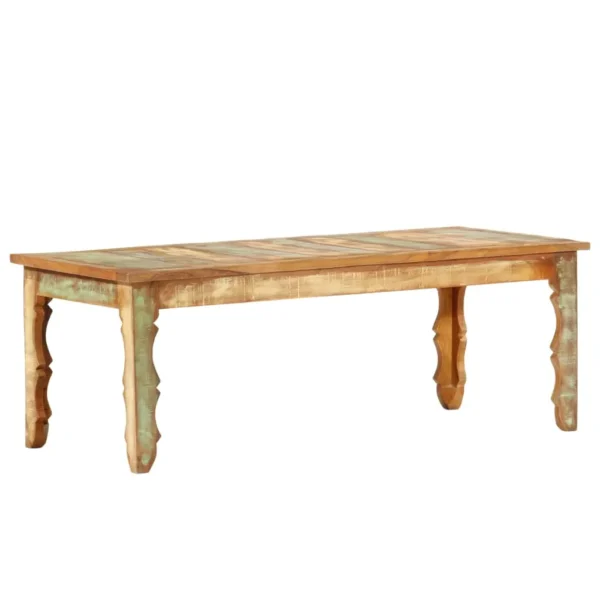  Coffee Table Multicolour Reclaimed wood 43.3x19.7x15.7 in Durable - Image 11