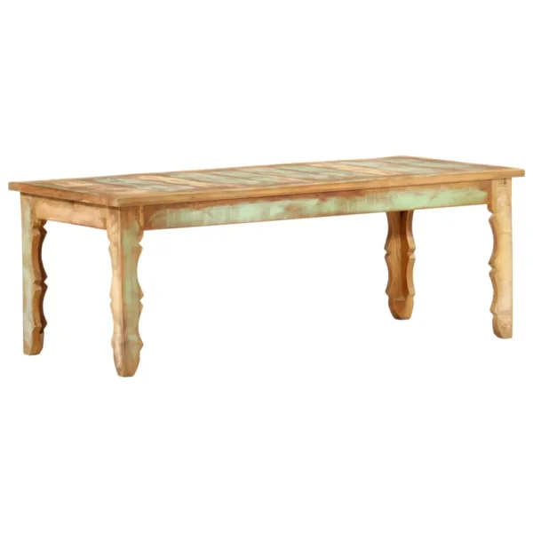  Coffee Table Multicolour Reclaimed wood 43.3x19.7x15.7 in Durable - Image 12