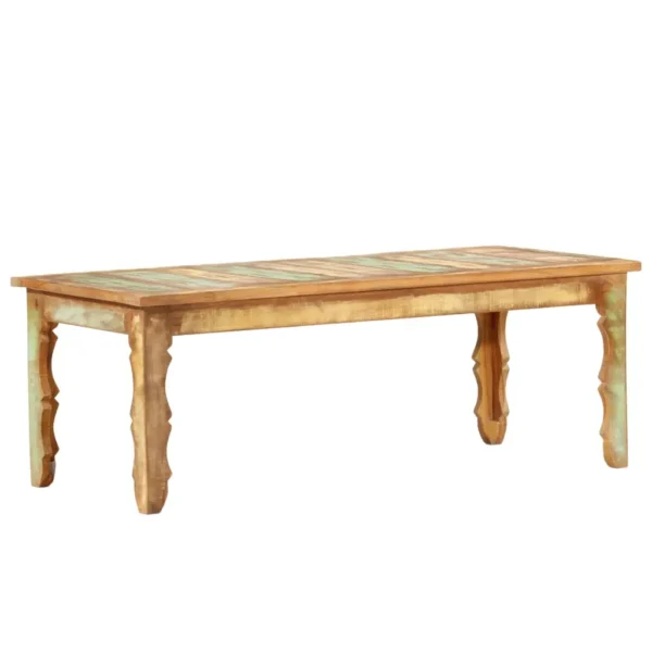  Coffee Table Multicolour Reclaimed wood 43.3x19.7x15.7 in Durable - Image 13