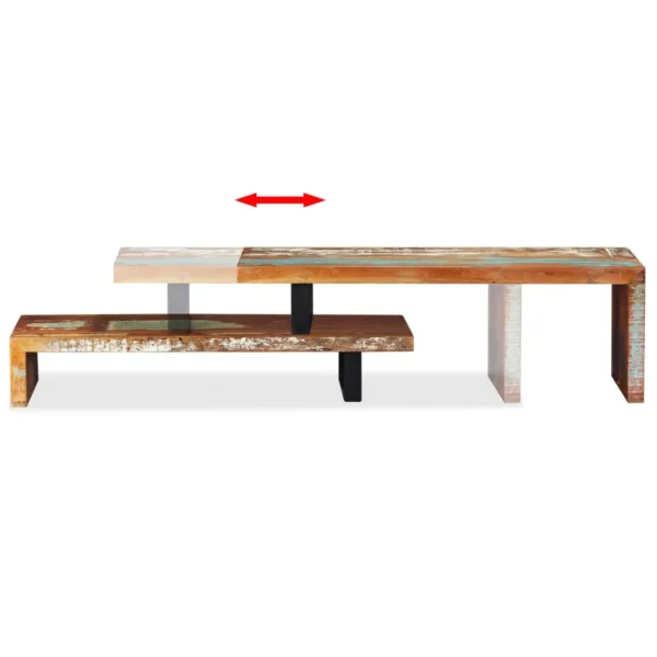  TV Stand Multicolour Solid Reclaimed Wood Medium - Image 16