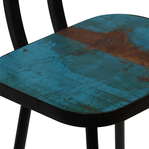 Bar Set Multicolour Solid Reclaimed Wood Medium Industrial - Image 21