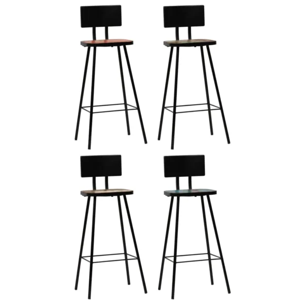 Bar Set Multicolor Solid Reclaimed Wood Standard Industrial - Image 19
