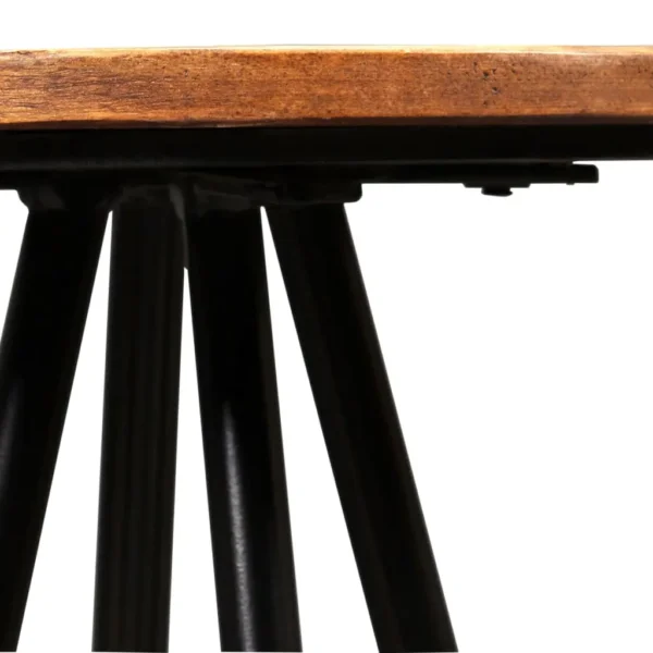 Bar Stool Set of 4 Varied Reclaimed Wood Standard Industrial - Image 15