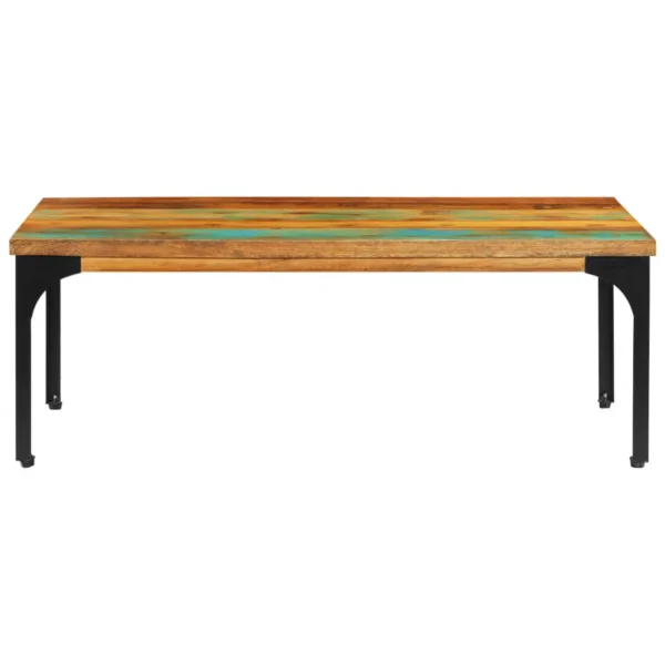 Coffee Table Multicolor Solid reclaimed wood 39.4x23.6x13.8 in - Image 15