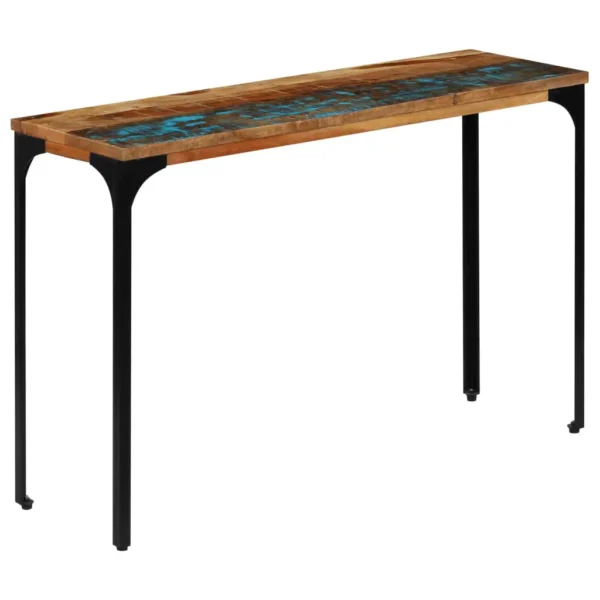 Console Table Multicolour Reclaimed wood, Powder-coated steel - Image 13
