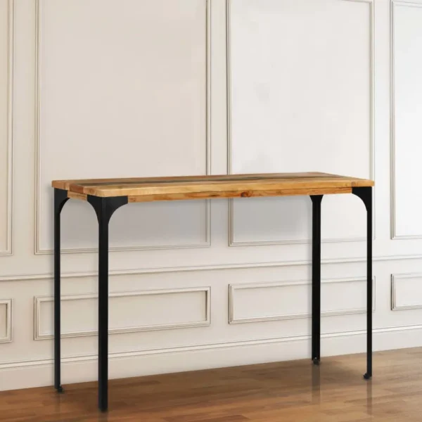 Console Table Multicolour Reclaimed wood, Powder-coated steel - Image 21