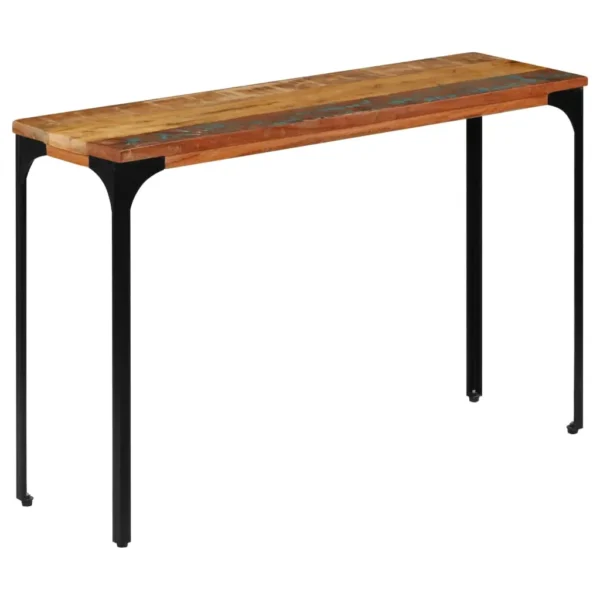 Console Table Multicolour Reclaimed wood, Powder-coated steel - Image 22