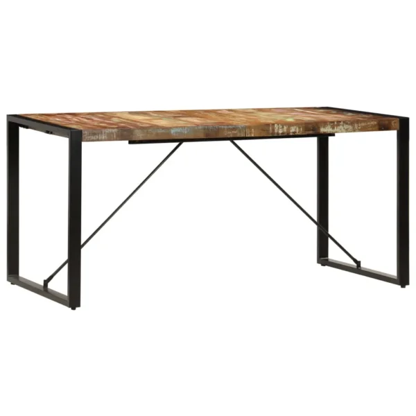 Dining Table Unique due to reclaimed wood (multicoloured) - Image 12