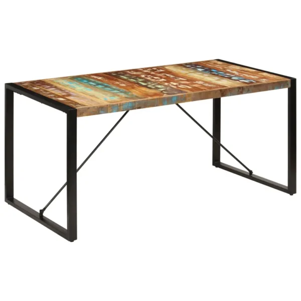 Dining Table Unique due to reclaimed wood (multicoloured) - Image 19