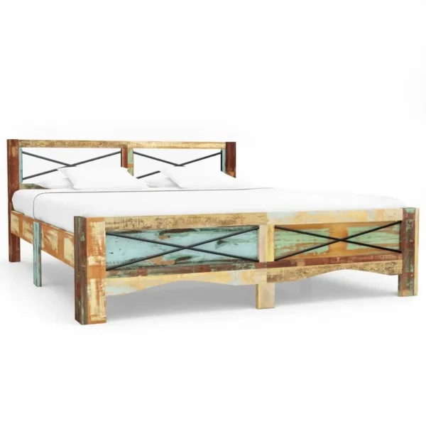  Bed Frame Mixed colors due to reclaimed wood Solid Reclaimed Wood - Image 12