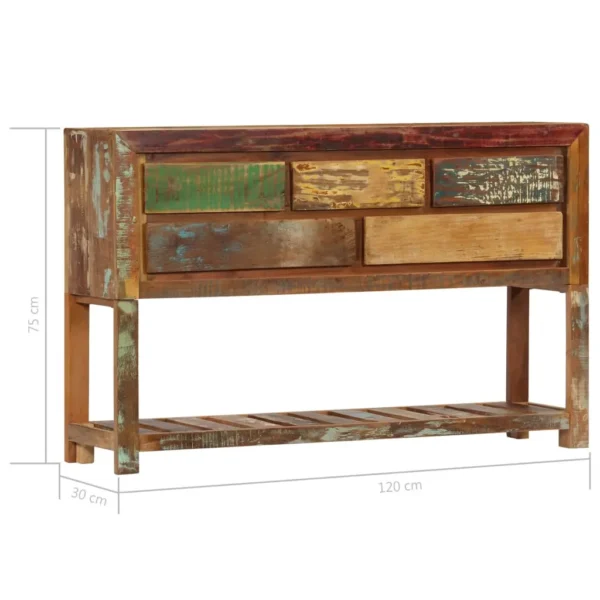  Sideboard Multicolour Solid reclaimed wood - Image 20