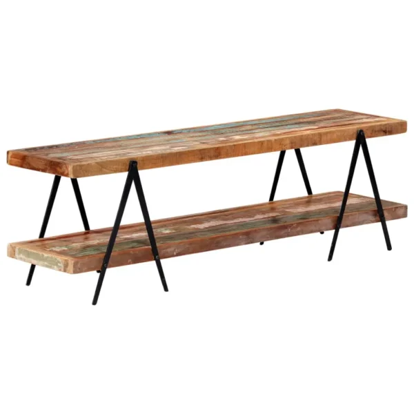 TV Cabinet Various wood tones Reclaimed Wood, Powder-Coated Iron - Image 13