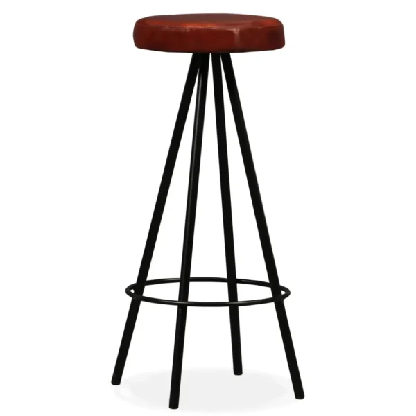 Bar Set Brown and Black Solid Reclaimed Wood Industrial Durable - Image 19