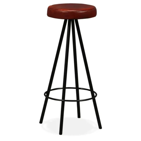 Bar Set Brown and Black Solid Reclaimed Wood Industrial Durable - Image 20