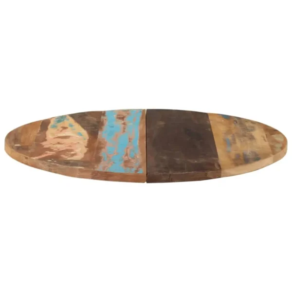 vidaXL Table Top Multicolour Solid reclaimed wood 31.5 in Diameter - Image 15