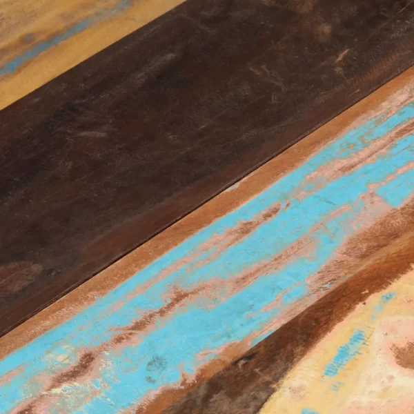 vidaXL Table Top Multicolour Solid reclaimed wood 31.5 in Diameter - Image 18