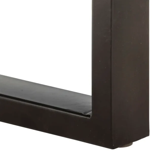 vidaXL Bench Brown and black Solid reclaimed wood, powder-coated steel - Image 15