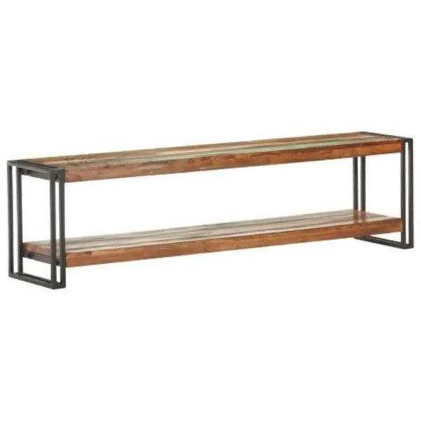  TV Cabinet Mixed color finish Solid reclaimed wood, Iron - Image 14