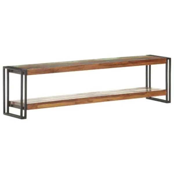  TV Cabinet Mixed color finish Solid reclaimed wood, Iron - Image 16