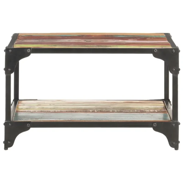 Coffee Table Mixed color Solid reclaimed wood and iron Medium - Image 9