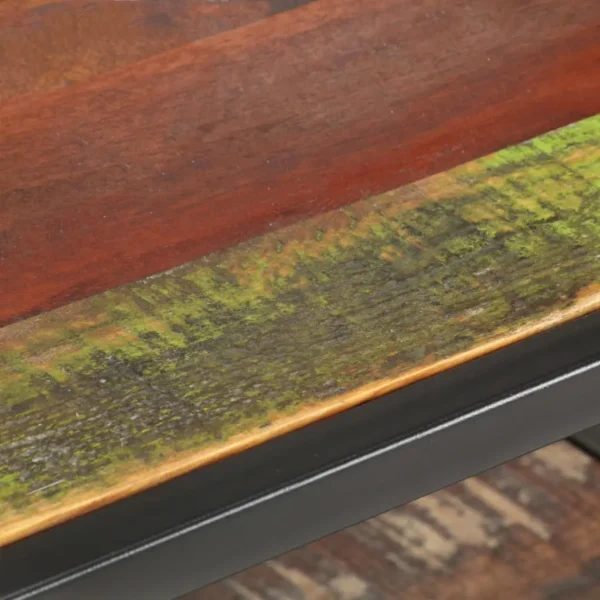 Coffee Table Mixed color Solid reclaimed wood and iron Medium - Image 10