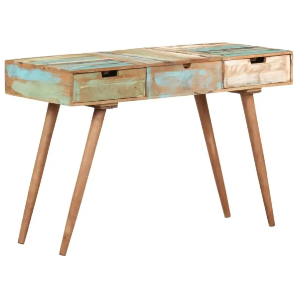 vidaXL Dressing Table Mixed color Solid reclaimed wood Medium Mirror - Image 12