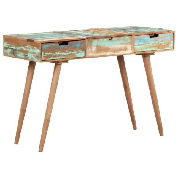 vidaXL Dressing Table Mixed color Solid reclaimed wood Medium Mirror - Image 21