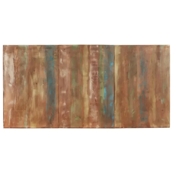 vidaXL Dining Table Mixed color Solid reclaimed wood 70.9x35.4x29.9 in - Image 13