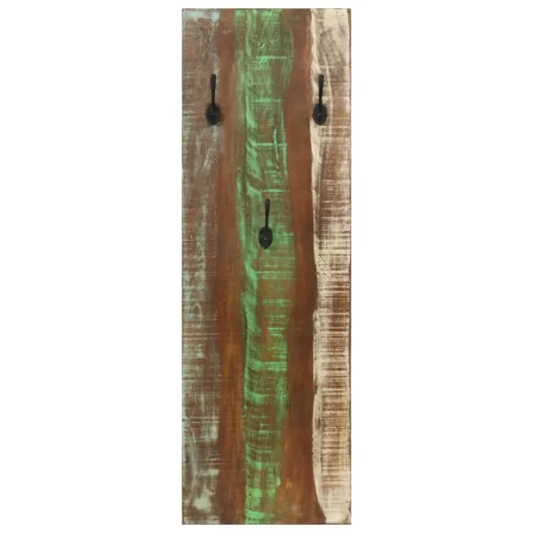 vidaXL Coat Rack Multicolor Solid reclaimed wood, powder-coated steel - Image 15