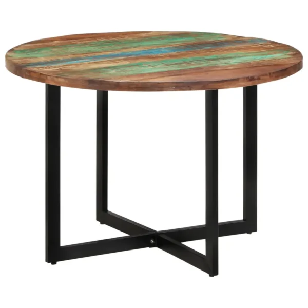 Dining Table Multicolor Solid reclaimed wood Medium Sleek - Image 14