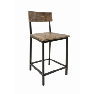 Reclaimed Wood Counter Stool, Set Of 2